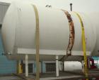 Used Cherry Burrell Storage Tank, 3000 gallon, 304 stainless steel, horizontal. 84'' diameter x 108'' straight side, dished heads. Insulated with carbon steel sheathing. 1/4 channel jacket on partial...