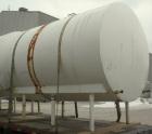 Used- Cherry Burrell Storage Tank, 3000 gallon, 304 stainless steel, horizontal. 84'' diameter x 108'' straight side, dished...