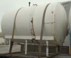 Used Cherry Burrell Storage Tank, 3000 gallon, 304 stainless steel, horizontal. 84'' diameter x 108'' straight side, dished heads. Insulated with carbon steel sheathing. 1/4 Channel jacket on partial...
