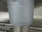Used Cherry Burrell Stainless Steel Tank with  5 hp side agitator, 8' straight wall, 9' diameter, 15' overall length, domed top/bottom, (6) stainless steel legs, top and front manways, center bottom ...