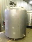 Used Cherry-Burrell 1,000-Gallon Sanitary Jacketed Stainless Steel Mix Tank | Food-Grade Heated Vessel