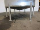 Used Cherry-Burrell Tank, 2000 Gallon, 316 Stainless Steel, Vertical. 84