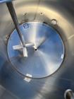 Used-1000 Gallon Cherry Burrell Stainless Steel Mixing Tank; Vertical; 316 SS Interior; 304 DD Exterior; Insulated; Top moun...