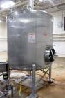 Used Cherry Burrell 1,000 Gallon Stainless Steel Tank, Vertical. Approximate 60