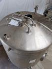 Used- Cherry Burrell 1,000 Gallon Stainless Steel Tank, Vertical. Approximate 60