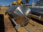 Used 1,500 Gallon Cherry-Burrell Vertical Stainless Steel Tank – Side Manway, Spray Bar, Polished Interior