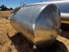 Used 1,500 Gallon Cherry-Burrell Vertical Stainless Steel Tank – Side Manway, Spray Ball, Lifting Lugs
