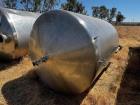 Used 1,500 Gallon Cherry-Burrell Vertical Stainless Steel Tank – Side Manway, Spray Ball, Lifting Lugs