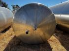 Used 1,500 Gallon Cherry-Burrell Vertical Stainless Steel Tank – Side Manway, Spray Ball, Lifting Lugs