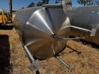 Used 1,500 Gallon Cherry-Burrell Vertical Stainless Steel Tank – Side Manway, Spray Ball, Lifting Lugs