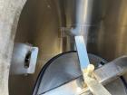 Used 1,500 Gallon Cherry-Burrell Vertical Stainless Steel Tank – Side Manway, Spray Ball, Lifting Lugs