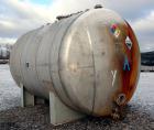 Used Chicago Boiler Company Pressure Tank, 8000 Gallon, 304L Stainless Steel, Horizontal. 114