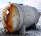 Used Chicago Boiler Company Pressure Tank, 8000 Gallon, 304L Stainless Steel, Horizontal. 114