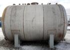 Used Chicago Boiler Company Pressure Tank, 8000 Gallon, 304L Stainless Steel, Horizontal. 114