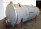 Used Circleville Metal Works Pressure Tank, Approximately 4000 Gallons, 304L Stainless Steel, Horizontal. 84
