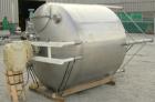 Used- Creamery Package Tank, 1000 gallon, 304 stainless steel, vertical. 72