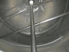 Used Creamery Package Tank, 1000 gallon, 304 stainless steel, vertical. 72