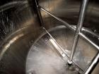 Used Creamery Package Tank, 1000 Gallon, stainless steel, vertical. 72