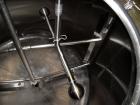 Used Creamery Package Tank, 1000 Gallon, stainless steel, vertical. 72