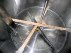 Used Crepaco Processor Kettle, 2500 Gallon, 304 Stainless Steel, Vertical. 96’’ Diameter x 76’’ straight side, dished top, coned bottom. 36’’ Section (75 square feet) on side wall, and 29 square feet...