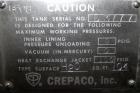 Used Crepaco Processor Kettle, 2500 Gallon, 304 Stainless Steel, Vertical. 96’’ Diameter x 76’’ straight side, dished top, coned bottom. 36’’ Section (75 square feet) on side wall, and 29 square feet...
