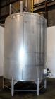Used Crepaco Tank, 3500 Gallons, 304 Stainless Steel, Vertical. Approximate 96