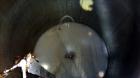 Used Crepaco Tank, 3500 Gallons, 304 Stainless Steel, Vertical. Approximate 96