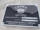 Unbenutzt - Crown Iron Works Inc. ca. 1300 Gallonen 304 Edelstahl vertikaler Tank. 60' Durchmesser x 96' hohe gerade Seite x...