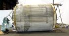 Used Custom Metalcraft Tank, 4,476 Gallon, 304 Stainless Steel, Vertical. Approximately 98” diameter x 120” straight side, dished top and bottom. Rated atmospheric at 210 degrees F.  Off center top e...
