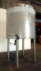 Used Custom Metalcraft Tank, Model 1188300, 1,321 Gallon, 304 Stainless Steel, Vertical. Approximately 76