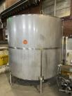 Used-Industries D'Acler Tank, Approximate 6625 Liter (1750 Gallon), 304 Stainless Steel, Vertical. Approximate 78