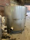 Used Industries D'Acler Tank, Approximate 6625 Liter (1750 Gallon), 304 Stainless Steel, Vertical. Approximate 78