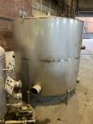 Used-Industries D'Acler Tank, Approximate 6625 Liter (1750 Gallon), 304 Stainless Steel, Vertical. Approximate 78