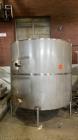 Used-Industries D'Acler Tank, Approximate 6625 Liter (1750 Gallon), 304 Stainless Steel, Vertical. Approximate 78