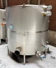 Used Industries D'Acler Tank, Approximate 6625 Liter (1750 Gallon), 304 Stainless Steel, Vertical. Approximate 78
