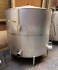 Used-Industries D'Acler Tank, Approximate 6625 Liter (1750 Gallon), 304 Stainless Steel, Vertical. Approximate 78