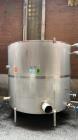 Used Industries D'Acler Tank, Approximate 6625 Liter (1750 Gallon), 304 Stainless Steel, Vertical. Approximate 78