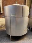 Used-Industries D'Acler Tank, Approximate 4730 Liter (1249 Gallon), 316 Stainless Steel, Vertical. Approximate 72