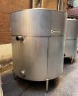 Used-Industries D'Acler Tank, Approximate 4730 Liter (1249 Gallon), 316 Stainless Steel, Vertical. Approximate 72