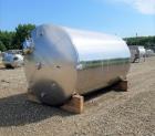Used 4000 Gallon 316L Stainless Steel Vertical Vacuum Rated Storage Tank
