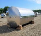 Used- 4000 Gallon Stainless Steel Vertical Vacuum Rated Storage Tank