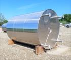 Used 4000 Gallon 316L Stainless Steel Vertical Vacuum Rated Storage Tank