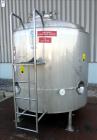 Used DCI Pressure Tank, 1000 Gallon, 316L Stainless Steel, Vertical. 76