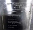 Used DCI Pressure Tank, 1000 Gallon, 316L Stainless Steel, Vertical. 76