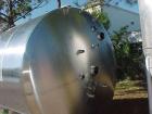 USED: DCI tank, 3,300 gallon, 304 stainless steel, vertical.         Insulated with stainless steel sheathing, 150 grit finish internal.95-1/4