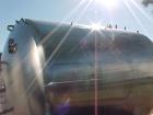 USED: DCI tank, 3,300 gallon, 304 stainless steel, vertical.         Insulated with stainless steel sheathing, 150 grit finish internal.95-1/4