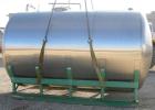 Used Delaval tank, 4,803 gallon (4000 Imperial), 304 stainless steel, horizontal.  Approximately 95