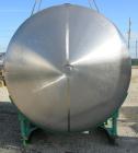Used Delaval tank, 4,803 gallon (4000 Imperial), 304 stainless steel, horizontal.  Approximately 95