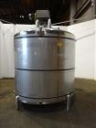 Used Feldmeier Mix Tank, 2,000 Gallon, 304 Stainless Steel, Vertical.