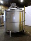 Used Feldmeier Mix Tank, 2,000 Gallon, 304 Stainless Steel, Vertical.